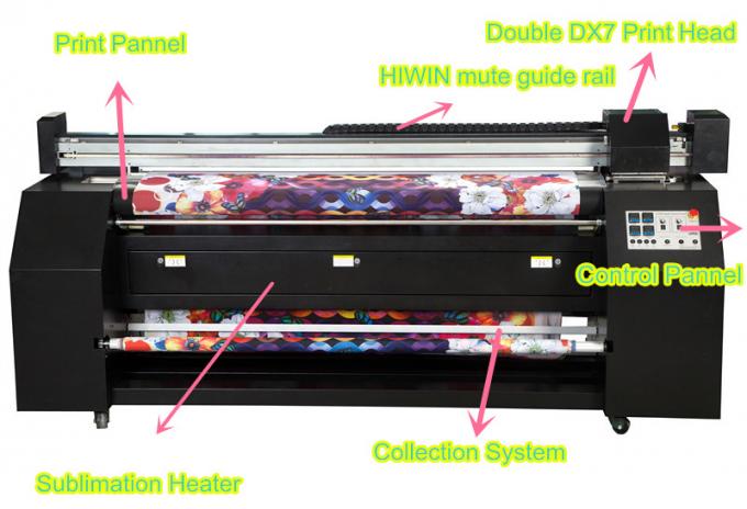 2.2m großes Format-Gewebe-Digital-Druckmaschine für Verzerrungs-Maschenware 0