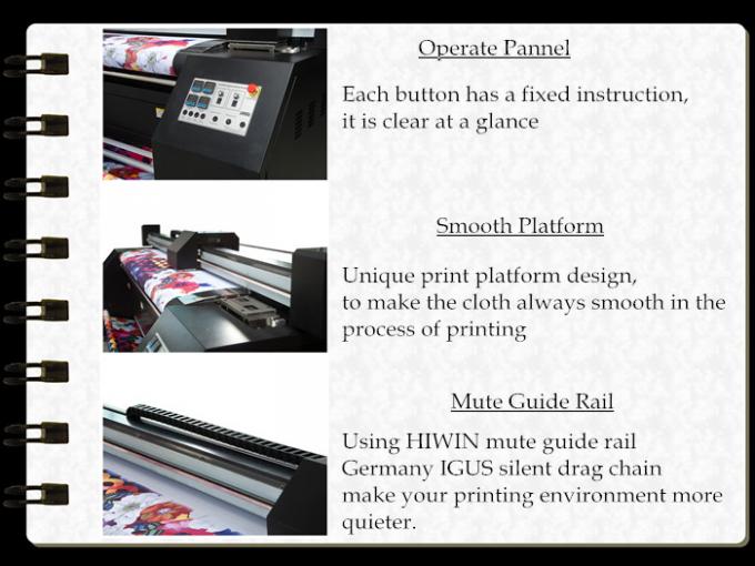 Hohe Präzisions-piezo Tintenstrahl-Drucker mit Epson-Schreibkopf auf Gewebe-Material 1